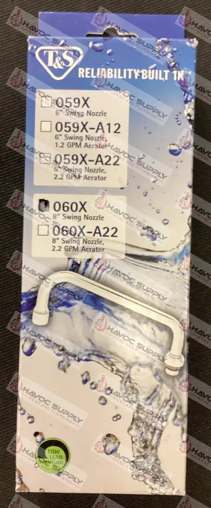 060X - T&S 8" SWIVEL SWING SPOUT - HAVOC SUPPLY, LLC