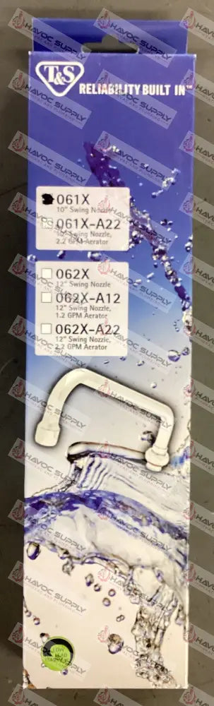 061X - T&S 10" SWIVEL SWING SPOUT - HAVOC SUPPLY, LLC