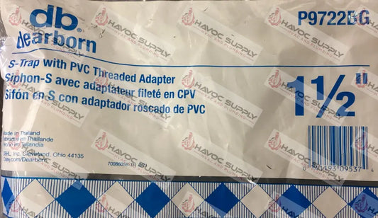 1-1/2" PVC S TRAP - HAVOC SUPPLY, LLC