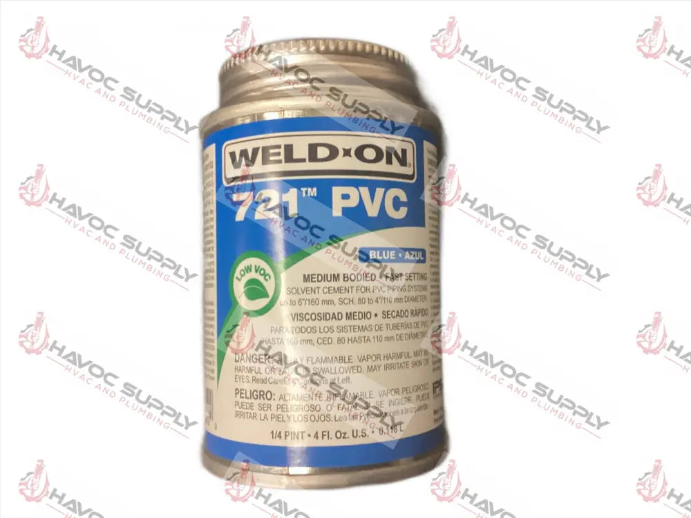 10849 - 721 WELD-ON PVC CEMENT 1/4 PINT - HAVOC SUPPLY, LLC