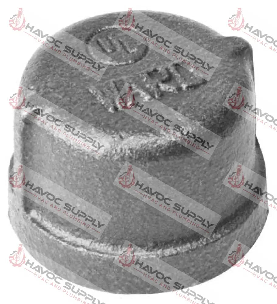 112CA - 1-1/2" BLACK PIPE CAP - HAVOC SUPPLY, LLC