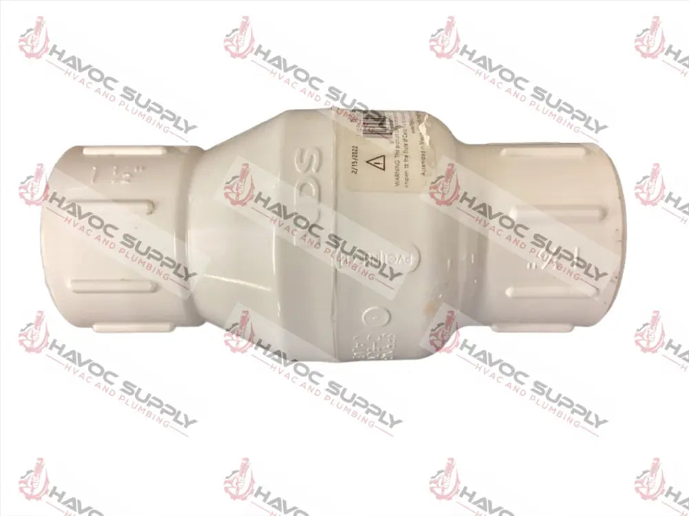 112PVC SPRING CHECK - 1-1/2" PVC SWING CHECK VALVE SLIPXSLIP - HAVOC SUPPLY, LLC