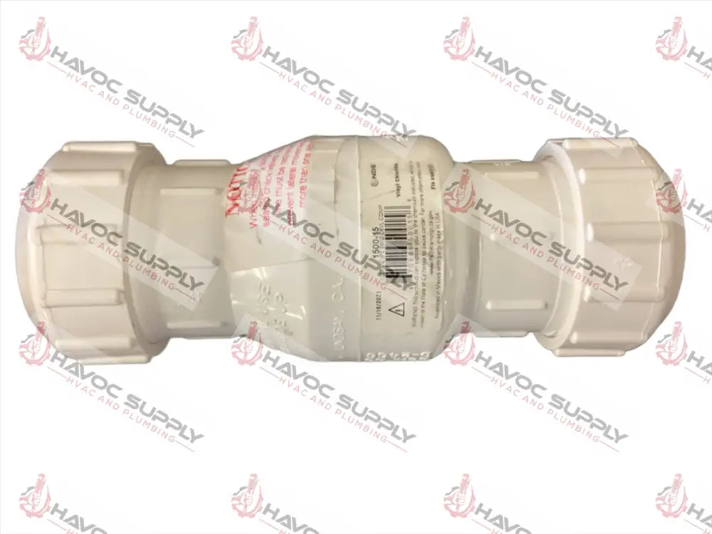 112PVC SWING CHECK - 1-1/2" PVC SWING CHECK VALVE - COMPRESSION - HAVOC SUPPLY, LLC