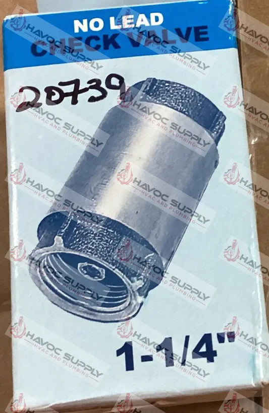 114SPRINGCHECK - 1-1/4" BRASS SPRING CHECK VALVE - HAVOC SUPPLY, LLC