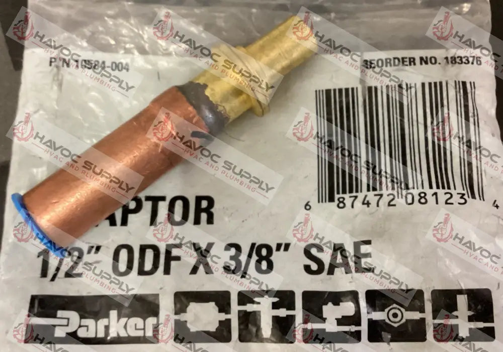 183376 - 1/2" ODF X 3/8" SAE BRASS TXV ADAPTER - SO - HAVOC SUPPLY, LLC
