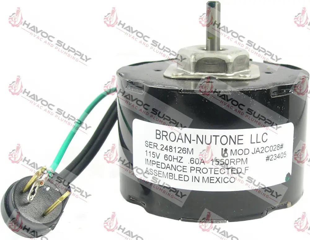 23405 - BROAN NUTONE BATH FAN MOTOR - NR - HAVOC SUPPLY, LLC