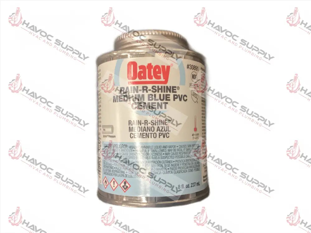 30891 - OATEY RAIN-R-SHINE PVC CEMENT 8OZ - HAVOC SUPPLY, LLC