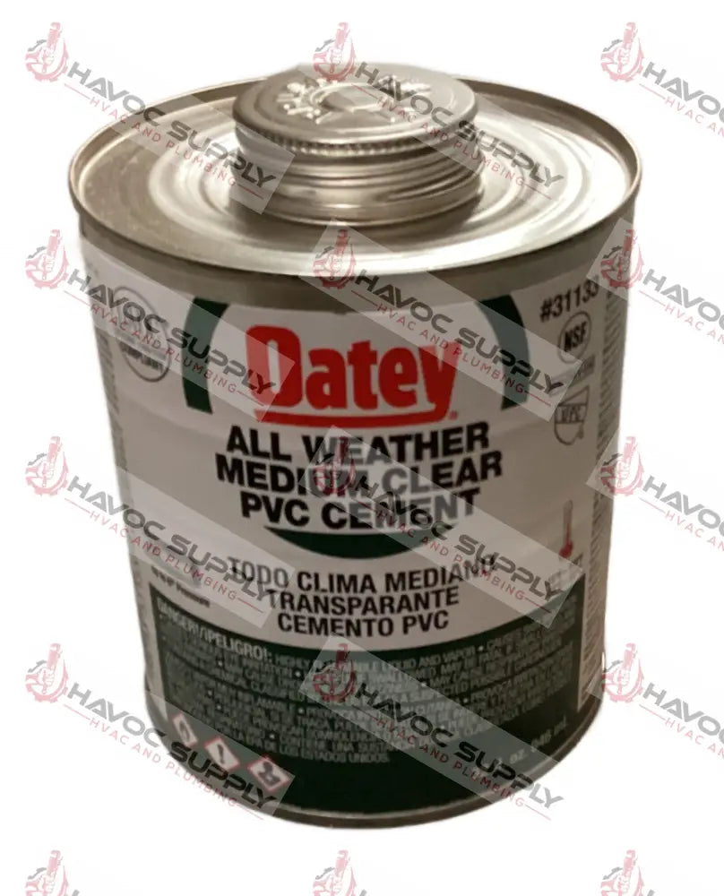31133 - OATEY ALL WEATHER PVC CEMENT QUART - HAVOC SUPPLY, LLC