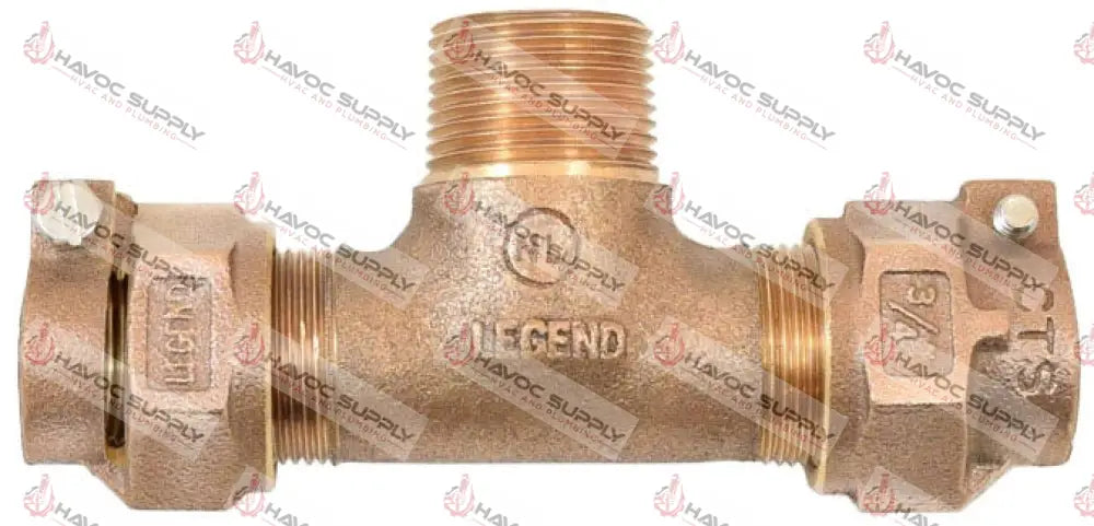 34CTSX34CTSX1 MIP TEE - 3/4" CTS X 3/4" CTS X 1" MIP BRASS COMPRESSION TEE - HAVOC SUPPLY, LLC