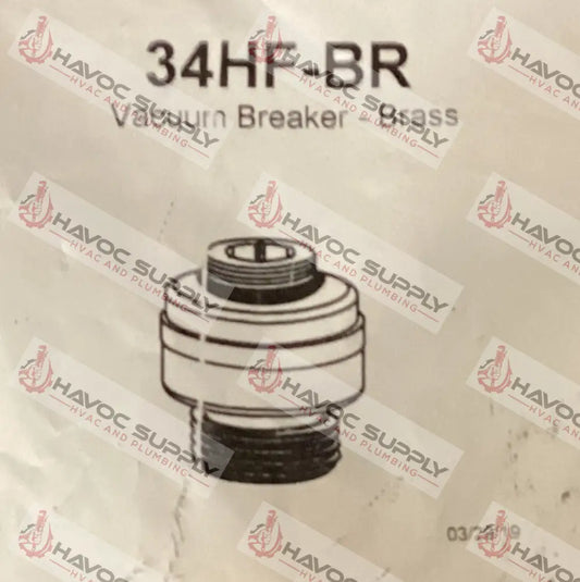 34HF-BR - WOODFORD BRASS VACUUM BREAKER - HAVOC SUPPLY, LLC