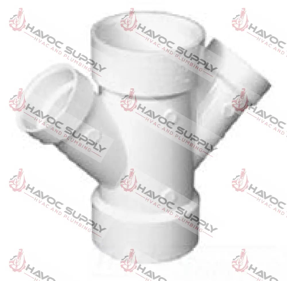 4X4X2X2DWVDBLY - 4" X 4" X 2" X 2" DWV DOUBLE REDUCING WYE SLIPXSLIPXSLIPXSLIP - HAVOC SUPPLY, LLC