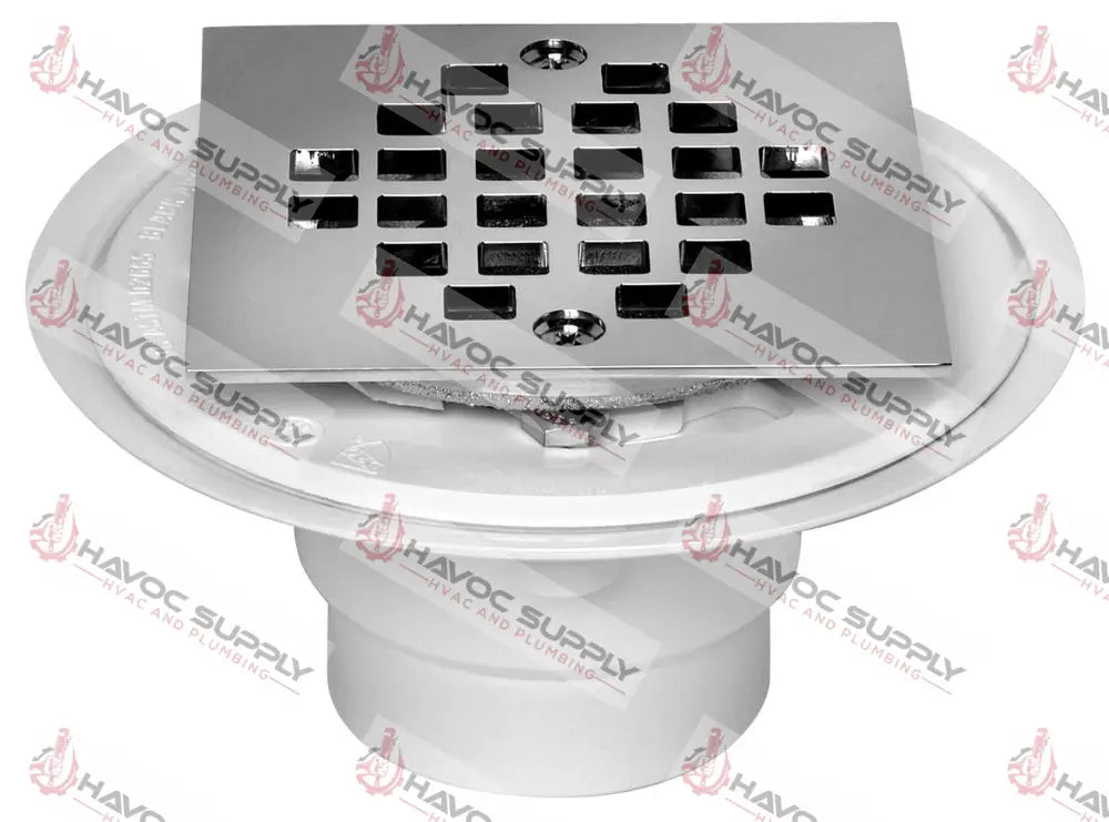 42237 - 2"-3" PVC SHOWER DRAIN SQUARE - HAVOC SUPPLY, LLC