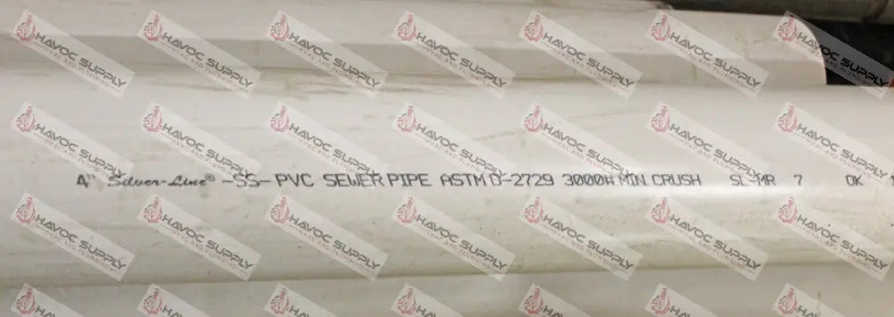 4" X 10' SDR 35 NON-PERFORATED PIPE - HAVOC SUPPLY, LLC