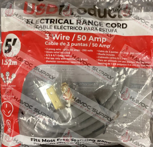 5 FOOT ELECTRICAL RANGE CORD - HAVOC SUPPLY, LLC