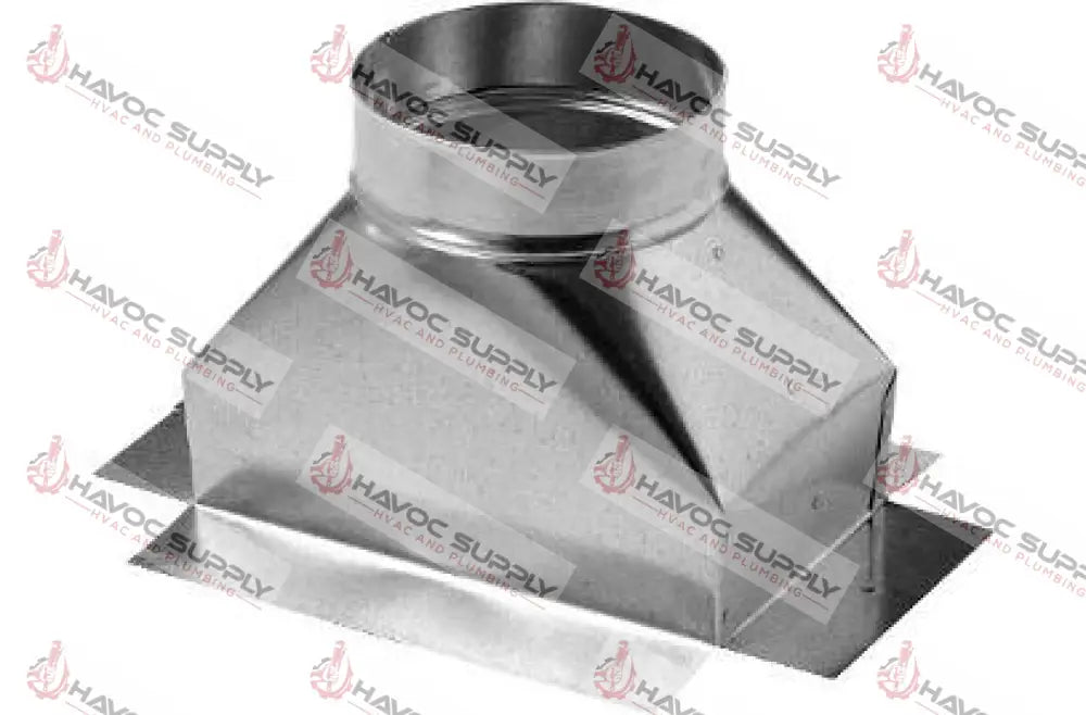 51P121210 - 12" X 12" X 10" DIA. SHEETMETAL STRAIGHT CEILING BOOT - HAVOC SUPPLY, LLC