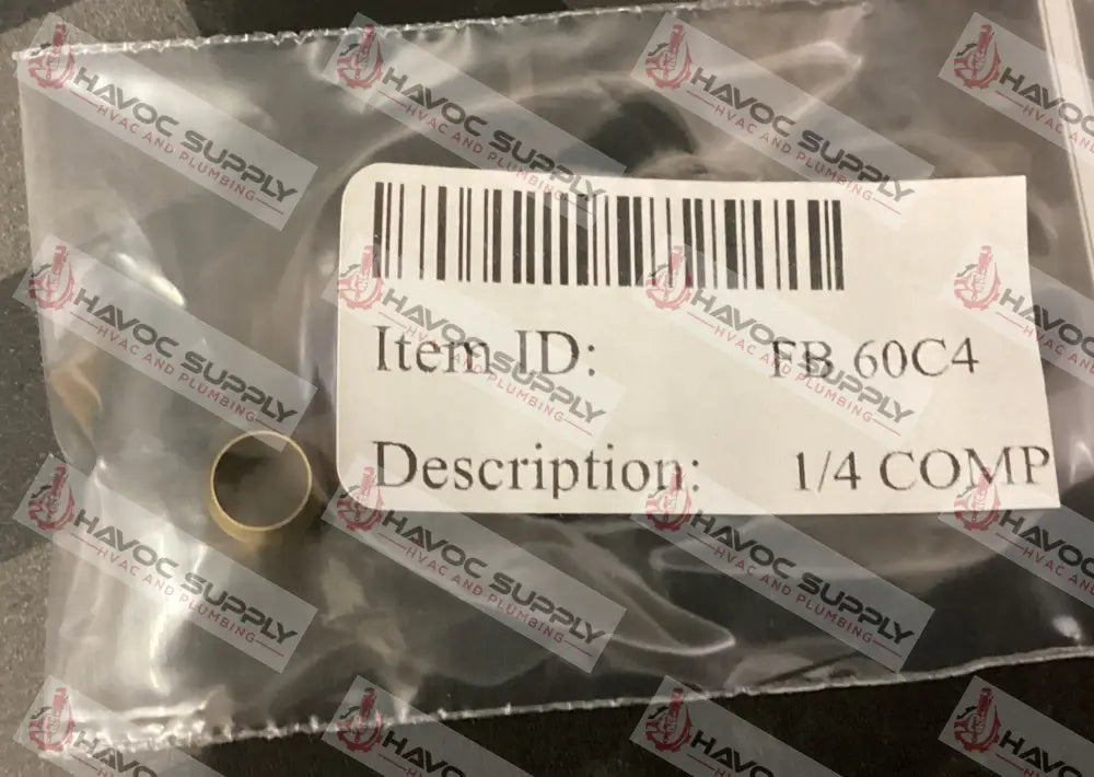 60C4 - 1/4 BRASS FERRULE - HAVOC SUPPLY, LLC