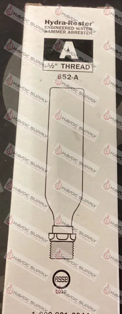 652-A - 1/2" WATER HAMMER ARRESTOR - HAVOC SUPPLY, LLC