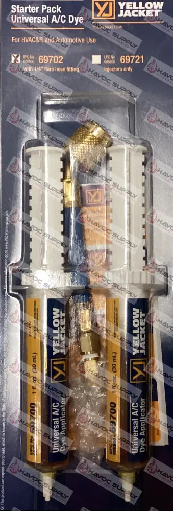 69702 - YELLOW JACKET REFRIGERANT DYE & HOSE KIT - HAVOC SUPPLY, LLC
