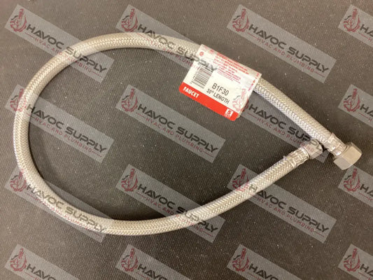 B1F30 - BRASSCRAFT 3/8" FEMALE COMPRESSION X 1/2" FIP X 30" LENGTH - HAVOC SUPPLY, LLC