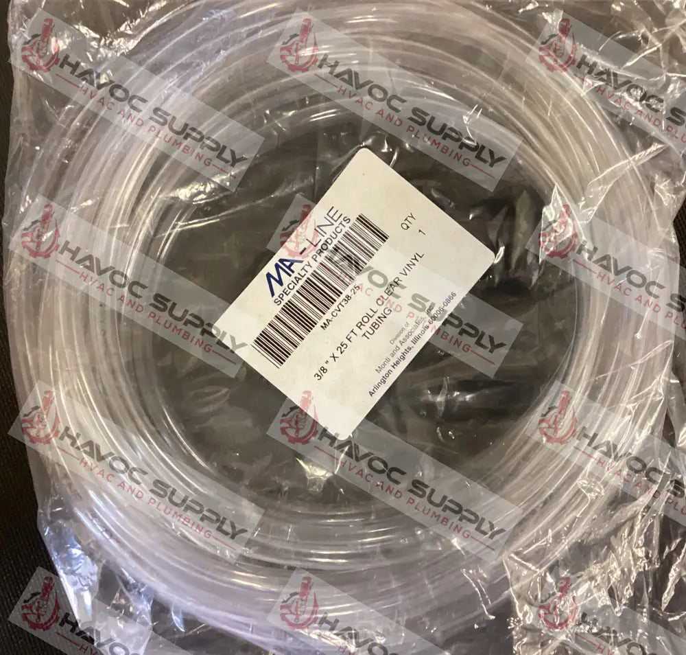 CVT38-25 - 3/8 CLEAR VINYL TUBING 25FT ROLL - HAVOC SUPPLY, LLC