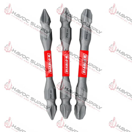 DDEPHV25S3 - DIABLO DOUBLE END INSERT BIT PH 3PK - HAVOC SUPPLY, LLC