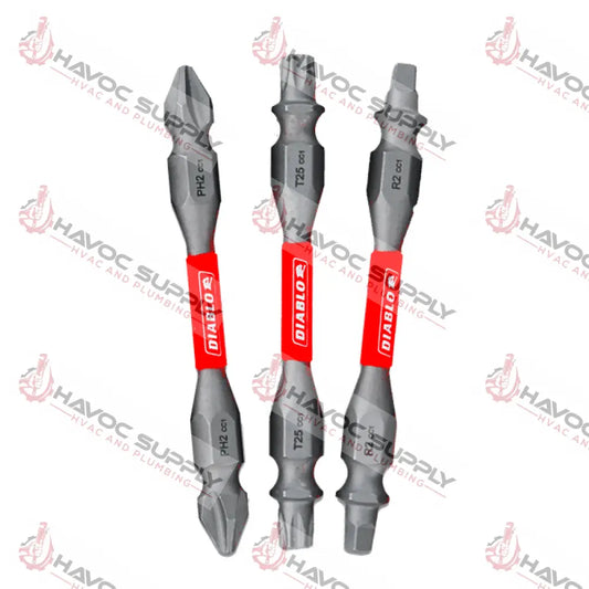 DDEV25S3 - DIABLO DOUBLE END INSERT BIT VARIETY 3PK - HAVOC SUPPLY, LLC