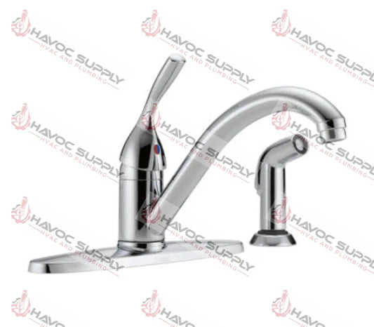 DELTA SINGLE HANDLE KITCHEN FAUCET WITH SPRAYER - HAVOC SUPPLY, LLC