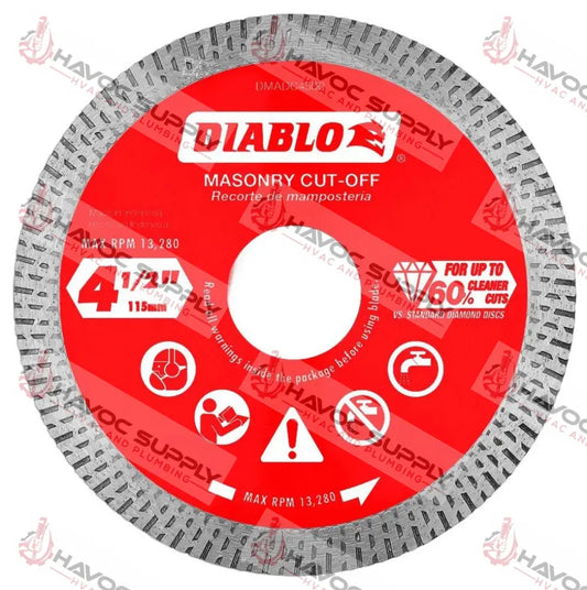 DMADC0450 - DIABLO 4.5 DIAMOND CONTINUOUS RIM BLADE - HAVOC SUPPLY, LLC