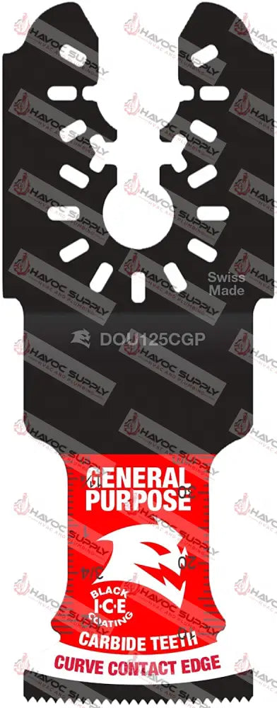 DOU125CGP3 - DIABLO 3PK 1-1/4 BI CARBIDE GENERAL PURPOSE BLADE OSCILLATING MULTI TOOL - HAVOC SUPPLY, LLC