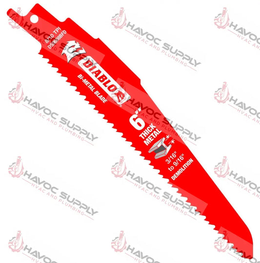 DS0608BFD5 - DIABLO STEEL DEMON 6" 8-10TPI 5PK - HAVOC SUPPLY, LLC