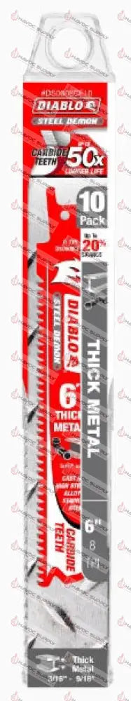 DS0608CF10 - DIABLO 6" CARBIDE THICK METAL 10PK - HAVOC SUPPLY, LLC