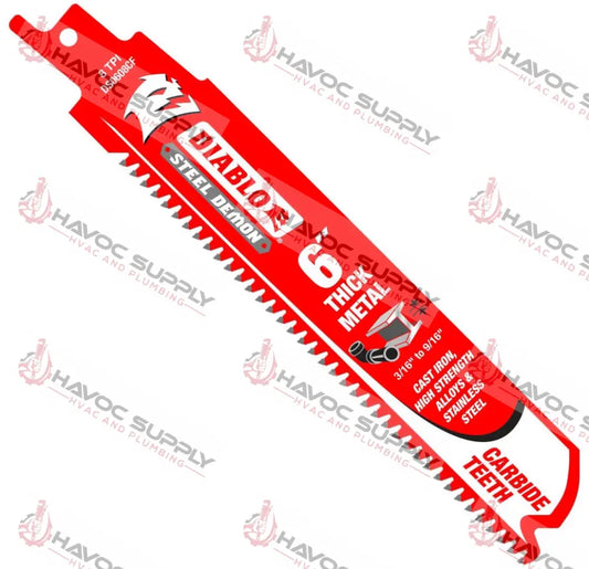 DS0608CF3 - DIABLO CARBIDE 6" EXTREME METAL 8TPI 3PK - HAVOC SUPPLY, LLC