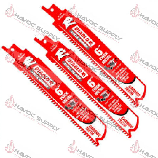 DS0608CFA3 - DIABLO 6" AMPED ICE CARBIDE SAWZALL BLADE 3PK - HAVOC SUPPLY, LLC