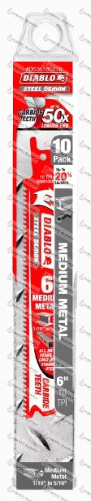 DS0610CF10 - DIABLO 6" CARBIDE MEDIUM METAL 10PK - HAVOC SUPPLY, LLC