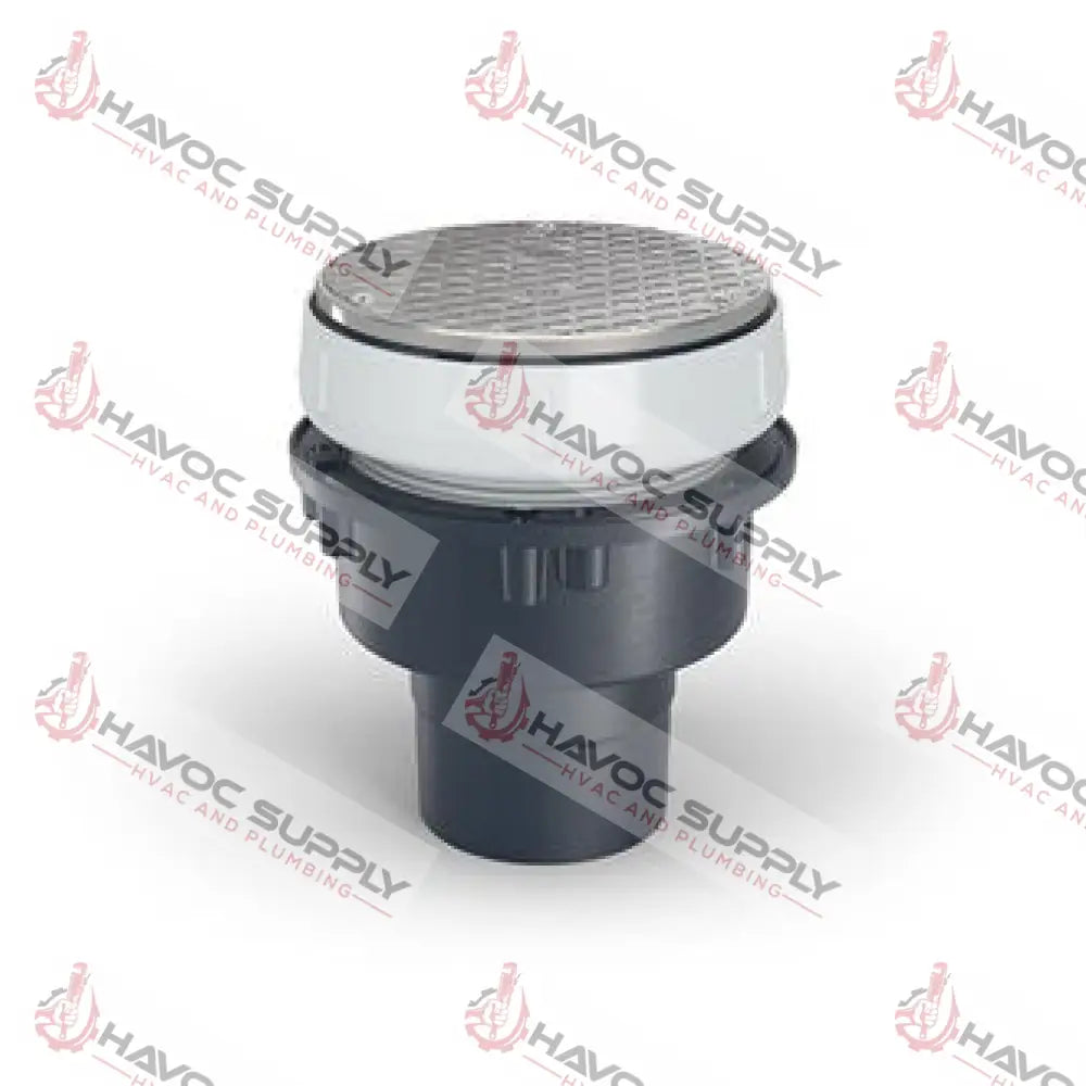EZC-PV3 - ZURN EZC PVC CLEANOUT 5" BRASS TOP 4" X 3" - HAVOC SUPPLY, LLC