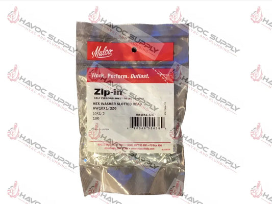 HW10X1/2Z1 - ZIP SCREWS #10 X 1/2" 100CT - HAVOC SUPPLY, LLC
