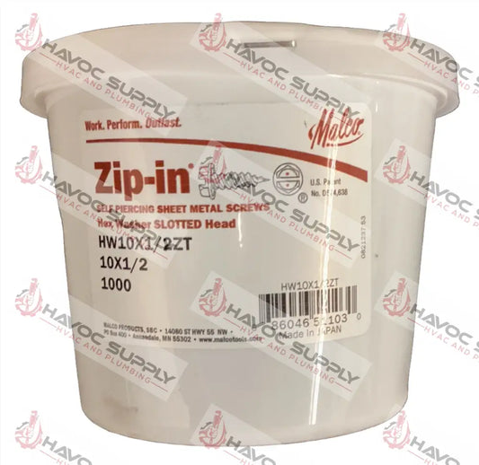 HW10X1/2ZM - ZIP SCREWS #10 X 1/2" 1000CT - HAVOC SUPPLY, LLC