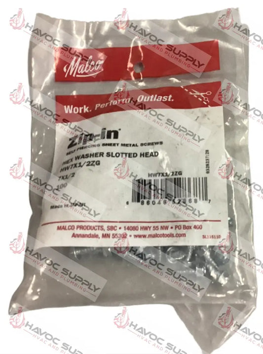 HW7X1/2ZG - ZIP SCREWS #7 X 1/2" 100CT - HAVOC SUPPLY, LLC