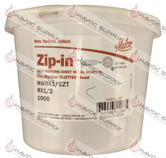 HW8X1/2ZT - ZIP SCREWS #8 X 1/2" 1000CT - HAVOC SUPPLY, LLC