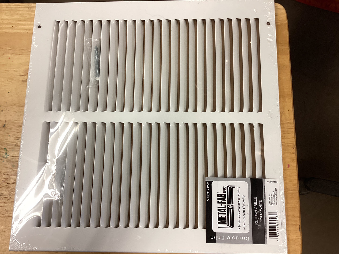 MFRG1212W - 12"X12" RETURN GRILLE - WHITE - HAVOC SUPPLY, LLC