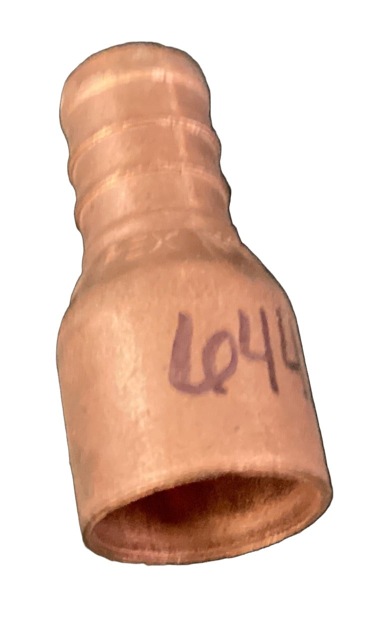 644X2 - 1/2" CRIMP PEX X 1/2" COPPER PIPE ADAPTER FITTING