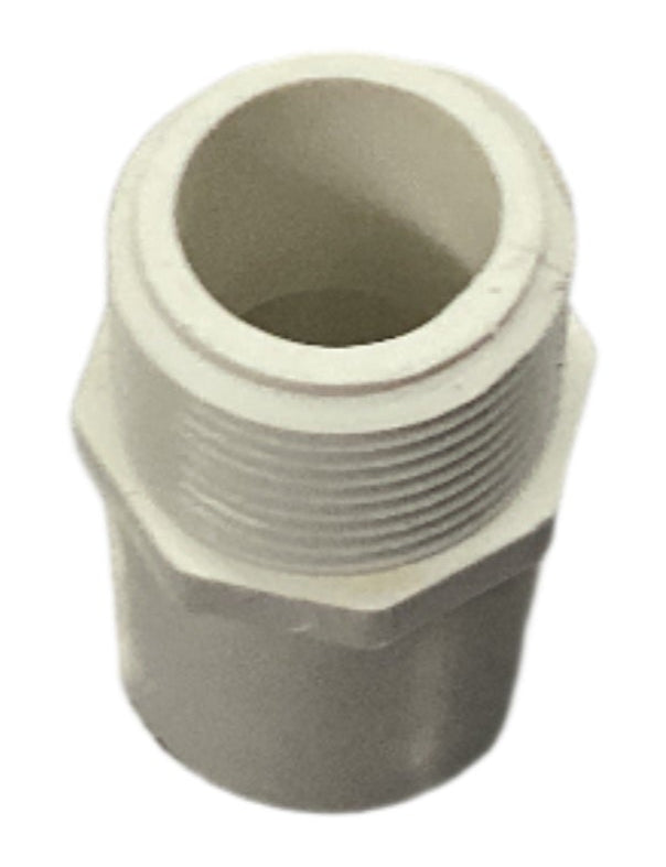12X34PVCMA - 3/4" MIP X 1/2" SLIP PVC SCH40 MALE ADAPTER - SO