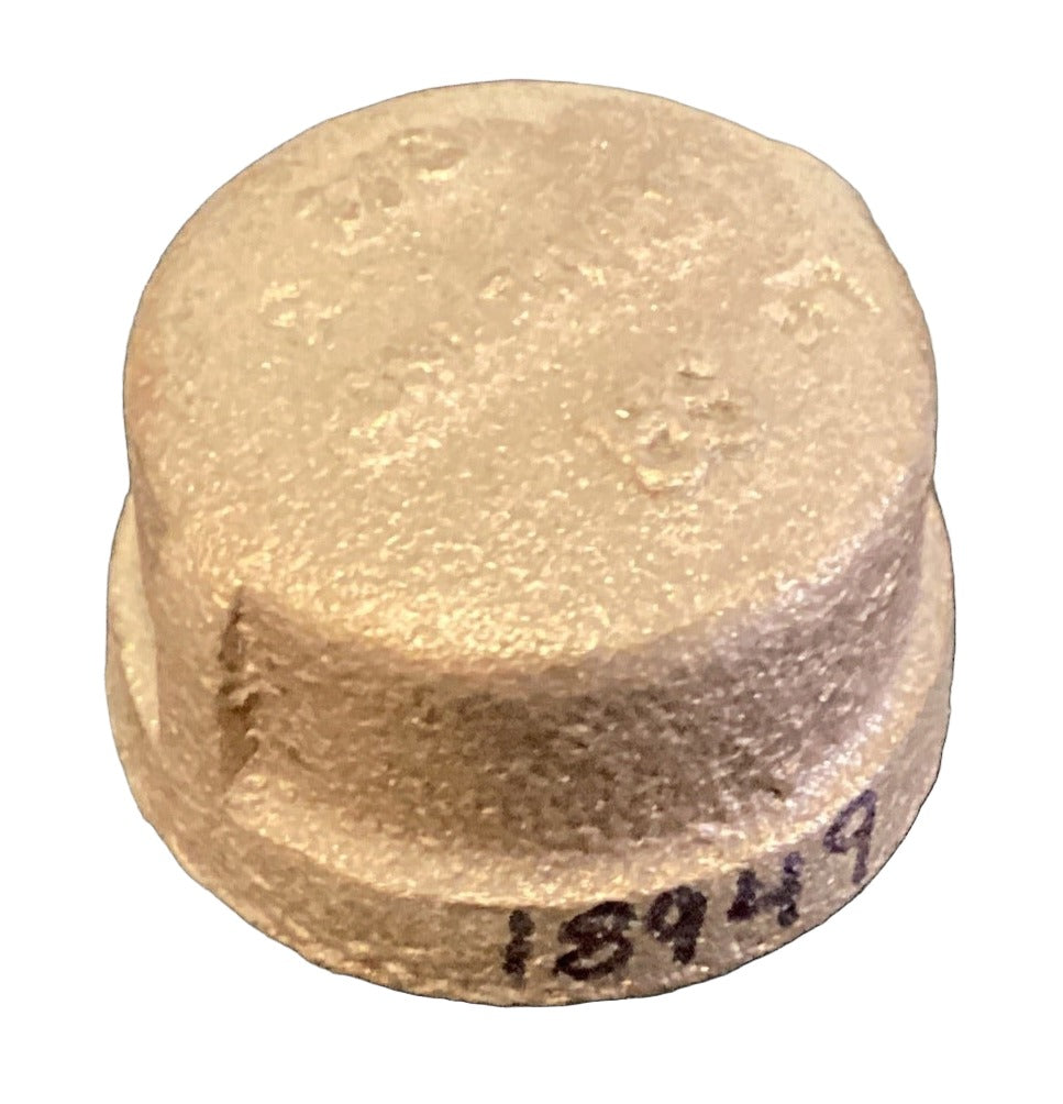 B34CAP - 3/4" BRASS PIPE CAP - HAVOC SUPPLY, LLC