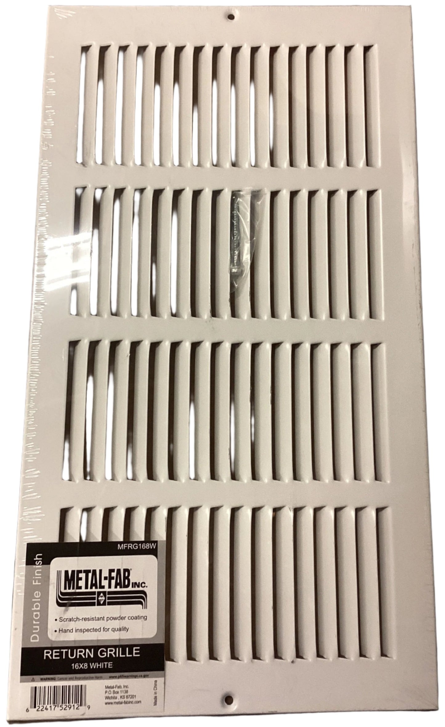 MFRG168W - 16"X8" RETURN GRILLE - WHITE - HAVOC SUPPLY, LLC