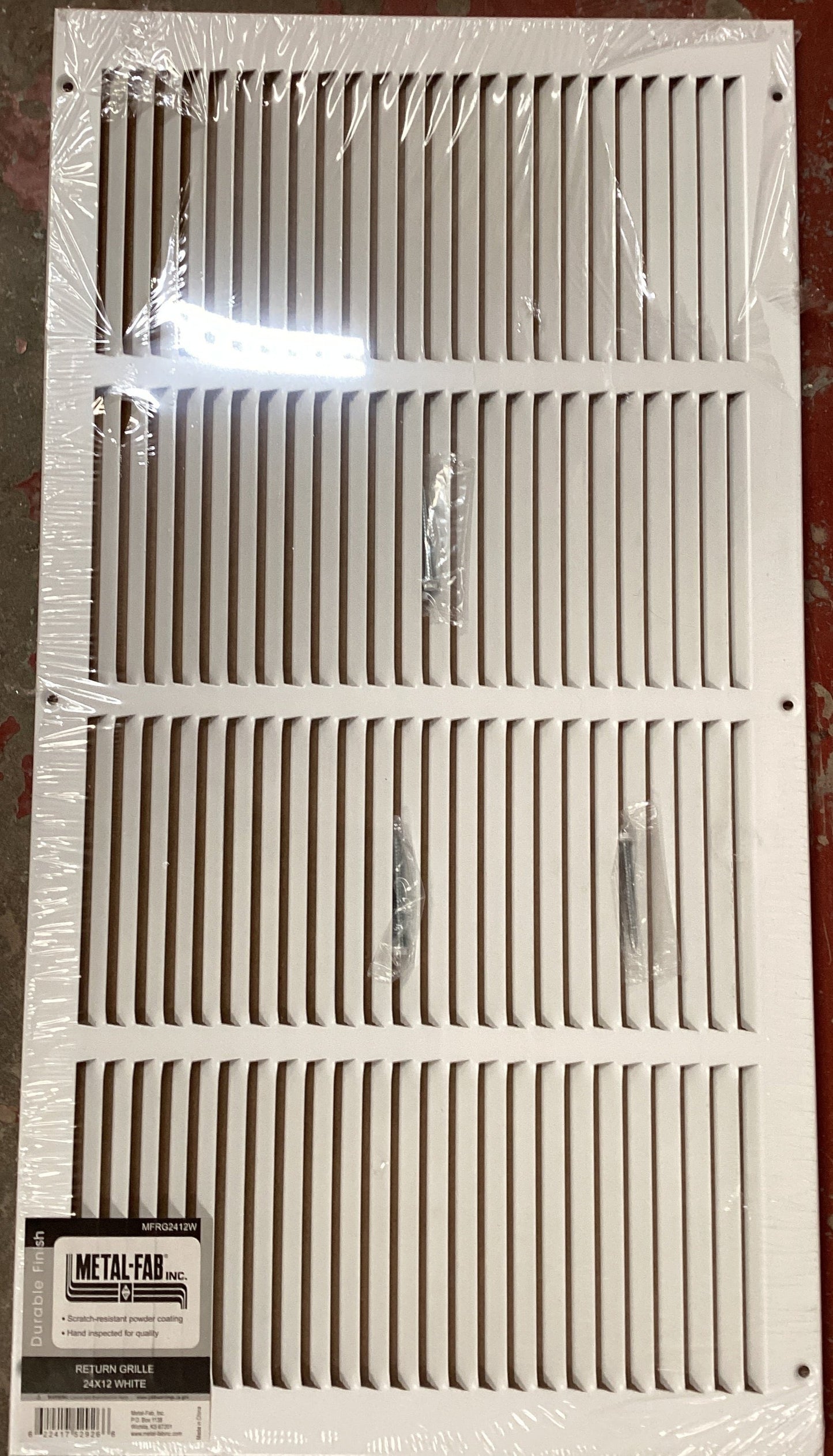 MFRG2412W .- 24"X12" RETURN GRILLE - WHITE - HAVOC SUPPLY, LLC