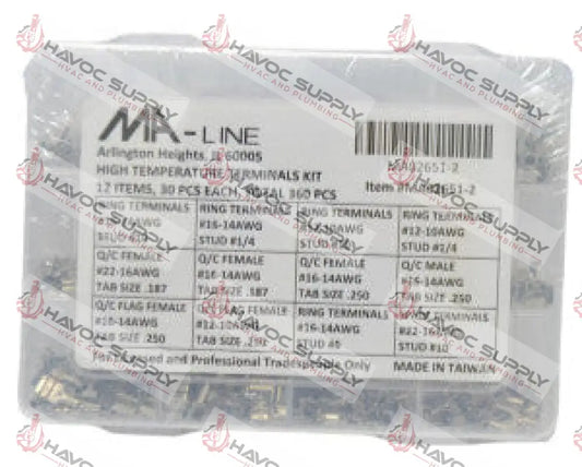 MA02651-2 - 360 PIECE HIGH TEMPERATURE TERMINAL KIT ELECTRICAL