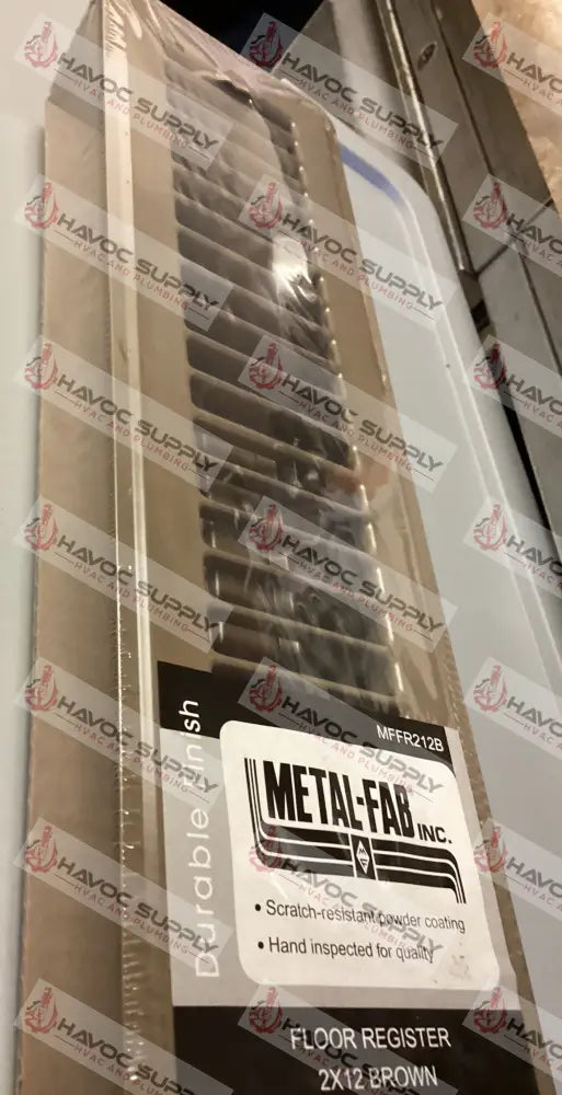 MFFR212B - 2"X12" FLOOR SUPPLY REGISTER - BROWN - HAVOC SUPPLY, LLC