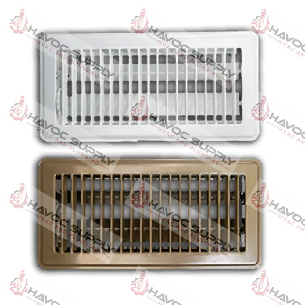 MFFR212W - 2"X12" FLOOR SUPPLY REGISTER - WHITE - HAVOC SUPPLY, LLC