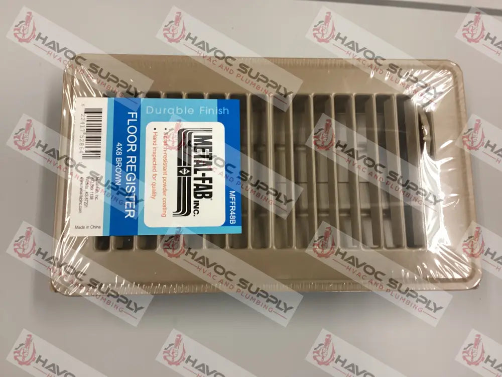 MFFR48B - 4"X8" FLOOR SUPPLY REGISTER - BROWN - HAVOC SUPPLY, LLC