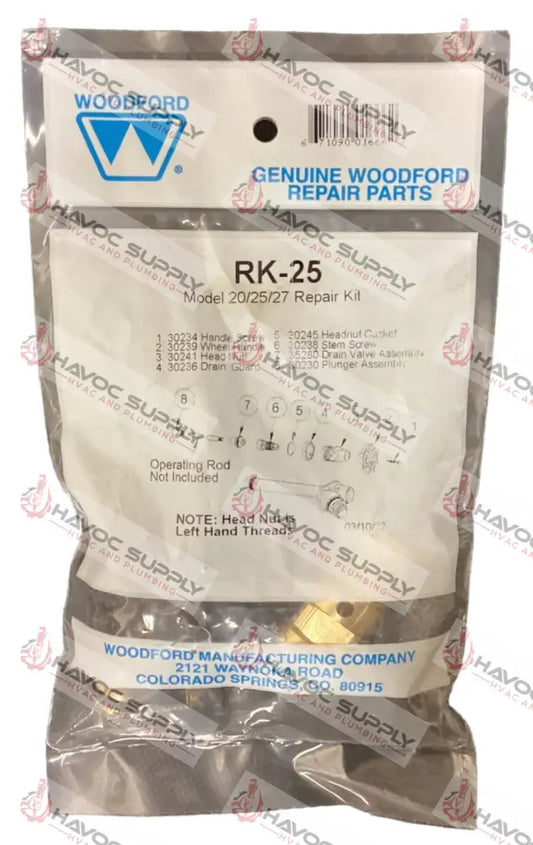 MODEL 20/25/27 - WOODFORD REPAIR KIT - HAVOC SUPPLY, LLC